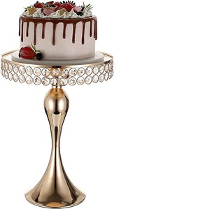 Hot <b>Sale</b> Metal Rose Gold Birthday party <b>Cake</b> <b>Stand</b> Cup <b>Cake</b> Holder Home Party Dessert Serving <b>Stand</b> - Product Image 3