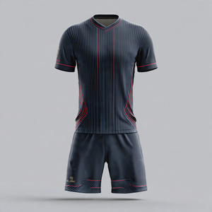 Uniforme Deportivo de Fútbol 1005 de Secado Rápido, Conjunto de Camiseta y Pantalones Cortos para Entrenador de Fútbol, Uniformes de Fútbol Personalizados por Sublimación - Product Image 4