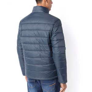 Chaqueta acolchada con cremallera para hombre de calidad superior 2023, cortavientos de invierno de lona transpirable, servicio OEM con tamaños disponibles - Product Image 5