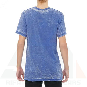 T-shirts pour hommes en coton 100% respirant, lavage à l'acide, col rond, style streetwear, haute qualité, derniers modèles, vente en gros, personnalisable, style streetwear - Product Image 4