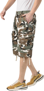 Pantalones cortos Cargo multibolsillo para hombre de peso pesado de verano logotipo personalizado 100% algodón pantalones cortos Cargo para trabajo al aire libre para hombres - Product Image 3