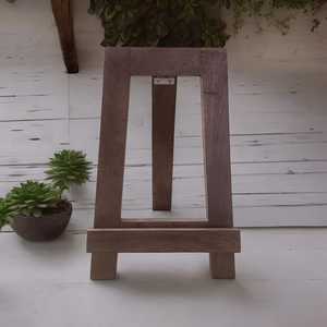 ขาตั้งไม้มะม่วงสไตล์อเมริกันสีน้ำตาลเข้มโบราณ ราคาถูก คุณภาพสูง สำหรับวางตำราอาหาร หนังสือเรียน หรือภาพวาดบนผ้าใบ - Product Image 1