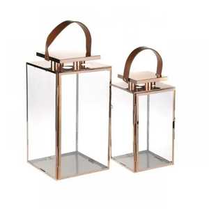 High Quality Custom Iron Glass Candle <b>Lantern</b> <b>Set</b> Handmade Home Decoration Price India Includes Other Metal Material Candle - Product Image 4