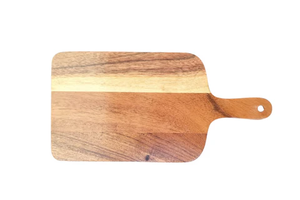 เขียงไม้อะคาเซียทรงสี่เหลี่ยมพร้อมที่จับด้านข้างสำหรับเครื่องครัวผักและผลไม้ - Product Image 3