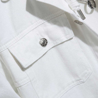 Mode Streetwear Designer Veste pour Hommes Élégant Décontracté à Manches Longues Jean Vestes En Gros Hommes Denim Veste