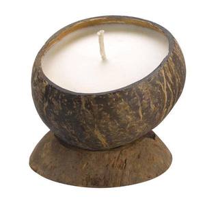 Factory Direct Wholesale Natural <b>Vanilla</b> Coconut <b>Candles</b> Private Label Coconut Bowl <b>Candle</b> Decor Hathai Lacquer Vietnam - Product Image 1