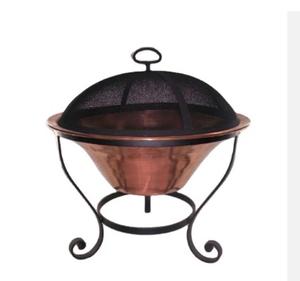 Outdoor <b>Fire</b> <b>Pit</b> <b>Large</b> Bonfire Wood Burning Backyard Firepit for Outside with Covering Grid - Product Image 6