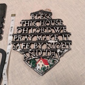 Salvamanteles de cocina de metal vintage Juego de salvamanteles de metal decorativo moderno de mediados de siglo Salvamanteles de tetera de hierro antiguo - Product Image 2