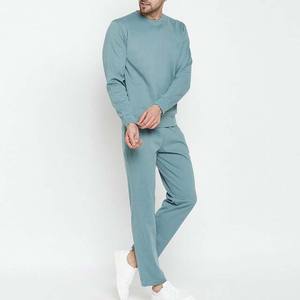 ชุดวอร์มกางเกงผ้าคอตตอนสำหรับผู้ชายพิมพ์ลายสีพื้นสำหรับใช้งานกลางแจ้ง - Product Image 2