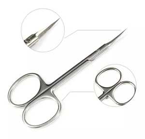 Ciseaux à cuticules de couleur argent manucure ciseaux de beauté/ciseaux à cuticules de ZACHARY INDUSTRIES - Product Image 2
