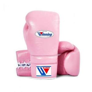 Gants de boxe professionnels en cuir imperméables à lacets, personnalisables avec logo, 10 oz, rose et or, unisexe, AIR BUZZ MARTIAL ARTS - Product Image 1