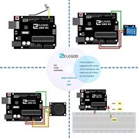 Kit de Proyecto DIY ELEGOO para R3 Super Starter con Tutorial, Conectividad Infrarroja Inalámbrica y USB para Compatibilidad con IDE