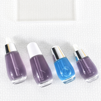 Flacon compte-gouttes en verre blanc nacré en forme d'ampoule Mingsheng de 30 ml et 50 ml pour huile essentielle