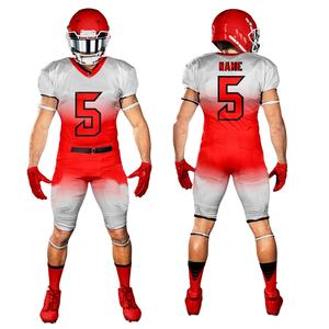 Uniforme de football américain unisexe de haute qualité maillots de sport col en v Shorts taille 5XL impression par sublimation matériel en polyester - Product Image 4