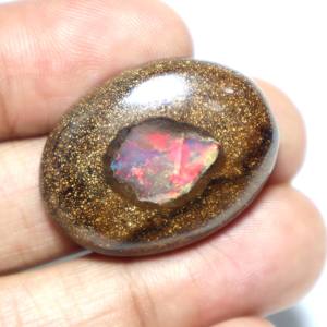 หินอัญมณีทรงวงรีทรงหลวมโอปอลทรงหลวมทำด้วยมือจากออสเตรเลีย - Product Image 2