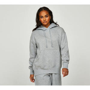 Ensemble sweat-shirt et pantalon de survêtement décontracté pour femme, 100 % nylon, respirant et léger, motif uni, personnalisable par sérigraphie, collection hiver 2025, vente en gros - Product Image 3