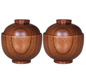 Juego de Azucareros de madera de mango redondo más vendido con bandeja, utensilios de cocina, juego de cuencos para sal y pimienta para el hogar - Product Image 5