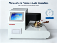Testeur de point d'éclair à coupelle fermée à allumage électrique ASTM D93, instrument de laboratoire, analyseur de point d'éclair du pétrole, équipement de test industriel