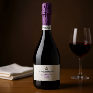 Cantine Castelli Lambrusco Scuro Emilia IGT 750ml Sparkling Red Italian <b>Wine</b> Dark Fruity 6 Bottles Per Box - Product Image 3
