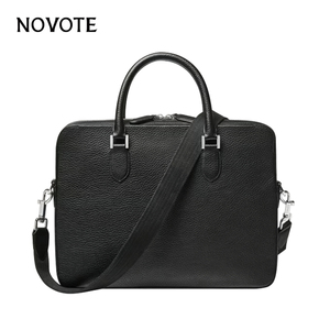 Bolso de Piel para Portátil 2026, Diseño Moderno con Patrón de Lichee, Gran Capacidad, para MacBook Pro 15.5, Delgado, Tipo <span class=keywords><strong>Mensajero</strong></span>, Rígido e Impermeable - Product Image 1
