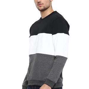 Nuevas sudaderas de moda para hombre, sudaderas en blanco de gran tamaño con cuello redondo, sudadera mezclada de algodón, sudaderas de cuello redondo personalizadas para hombre - Product Image 3