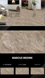 Azulejos de losa de porcelana pulida modernos de 600x1200mm, textura sólida, aspecto de madera vitrificada esmaltada para Villa, baño y hogar, sala de estar - Product Image 3