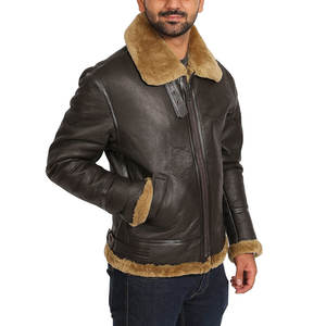 Windproof Custom Direct Factory Processing Hot Selling High Quality <b>jacket</b> for <b>men</b> Classic College Style <b>trucker</b> <b>Leather</b> <b>Jackets</b> - Product Image 3