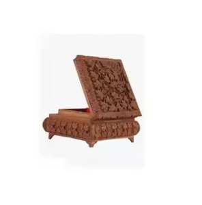 Joyero de madera MDF ecológico para embalaje de regalo, caja de madera decorativa con logotipo personalizado para fiesta de boda - Product Image 3