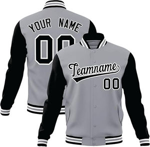 Veste universitaire abordable à vendre Vêtements d'extérieur de sport de style de rue classique avec doublure matelassée Parfait pour les étudiants - Product Image 4