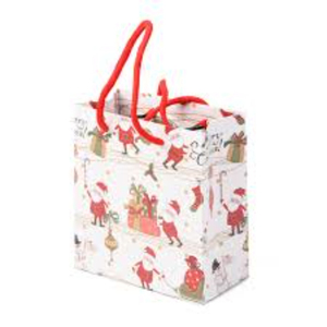 Vente en gros de sac fourre-tout de Noël personnalisé en laine fine tricoté pour enfants avec lettre rouge pour cadeau de bonbons Aus - Product Image 6