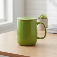 Vente en gros de tasses à café en porcelaine multi-usages 3459809L, nouveau design durable, style nordique, infuseur pour le thé, usage quotidien