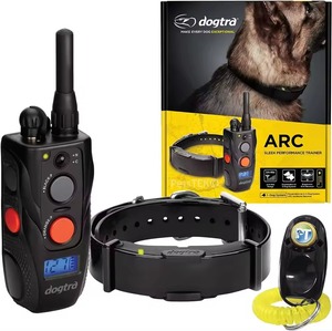 Collar de entrenamiento para perros Dogtras ARC de alta calidad, entrenador extensible de 3-4 millas recargable