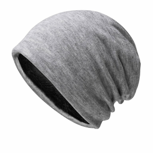 Bonnets sur mesure pour hommes, tenue décontractée, haute rue, couleur unie, bonnet grande taille pour hommes, bonnets en tricot côtelé noir - Product Image 2