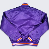 Blouson bomber vintage en satin personnalisable pour homme 2025, devant à col montant, Las Vegas Old School 90s Raiders Starter, personnalisé, collège