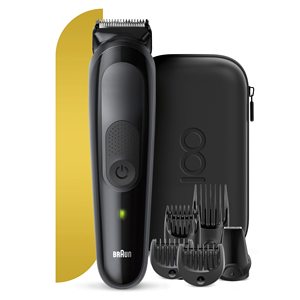 Tondeuse à Cheveux Électrique Professionnelle Rechargeable en Acier Inoxydable Réglable IPX7 avec Accessoires Variés pour Barbiers - Product Image 2