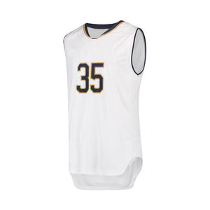 Maillot de basket-ball vierge en gros en vrac uniforme de sports d'équipe personnalisé tissu respirant léger vêtements de sport sans manches - Product Image 2