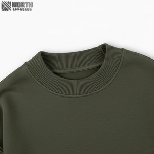 Fabricante de Equipo Original Hombres 100% Algodón Oversized Heavyweight Pullover Drop Shoulder Bordado Puff Fleece Hoodie - Product Image 4