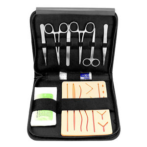 Ensemble de 15 lames en acier inoxydable, kit de dissection manuel pour étudiants en médecine, anatomie et biologie, avec pinces, étui de couleur personnalisée - Product Image 1