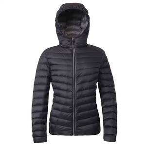 Chaquetas acolchadas de manga larga para mujer de estilo más nuevo, lona cruda, impermeable, ecológica, OEM, venta al por mayor - Product Image 4