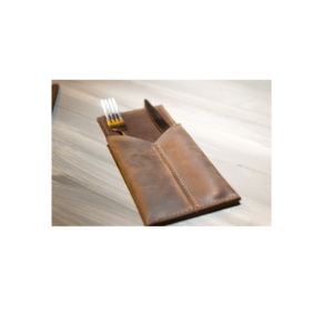 Porte-cuillère en cuir de charbon de bois porte-cuillère de cuisine pour comptoir de cuisine avec utilisation artisanale vente - Product Image 4