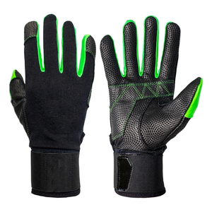 Guantes de bateo de béisbol de cuero genuino con logotipo personalizado 2025, equipo deportivo de Venta caliente para jóvenes y adultos, totalmente personalizable - Product Image 1