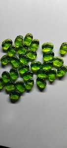 Piedras sueltas de cuarzo peridoto pulido 10x14mm, peridoto natural 10x14mm, gema de peridoto natural - Product Image 2