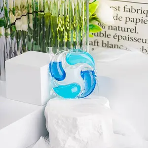 Nuovo design 5 in1 capsula detergente liquido da 15g di colore fresco baccelli per bucato Private label per lavare capsule ecologiche