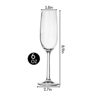 Verres à vin de forme simple de haute qualité en gros, verres à champagne de mariage, gobelets en stock