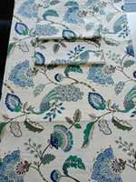 Draps de lit imprimés en coton pur 100% de qualité supérieure |   Ensemble de literie en tissu floral respirant et doux pour une décoration intérieure de luxe