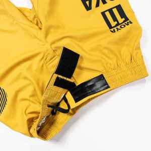 Short MMA à grattage jaune, short vierge personnalisé, short BJJ JIU JITSU - Product Image 5