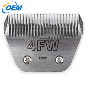 Lame à clipser Hanlien taille 4FW 9,6 mm en acier japonais à haute teneur en carbone, à dents complètes, pour tondeuse A5, toilettage animal - Product Image 1