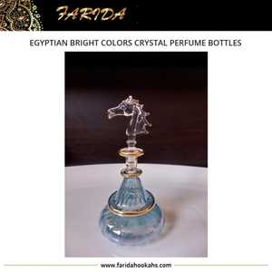 ขวดน้ำหอมคริสตัลสีสันสดใสสไตล์อียิปต์ทำด้วยมือมีเอกลักษณ์ - Product Image 6