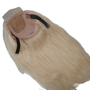 Hermosas Pelucas de Cabello Rubio 100% Vietnamita de Donante, con Doble Trama y Cierre, para Trenzas Lisas - Product Image 4