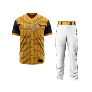 Uniforme de béisbol profesional para hombres, conjunto de deportes al aire libre transpirable y duradero a bajo MOQ y precio personalizado - Product Image 1